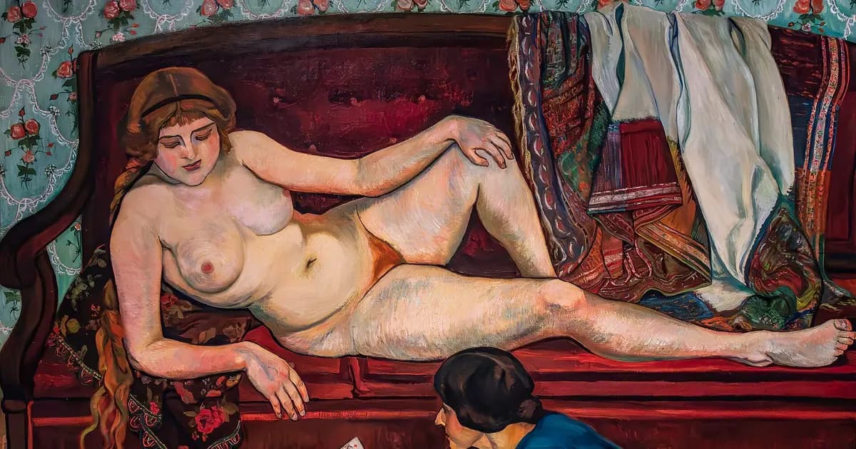 An antique engraving illustrating this article: (Barcelona) The future Revealed or the Fortune-Teller by Suzanne Valadon.