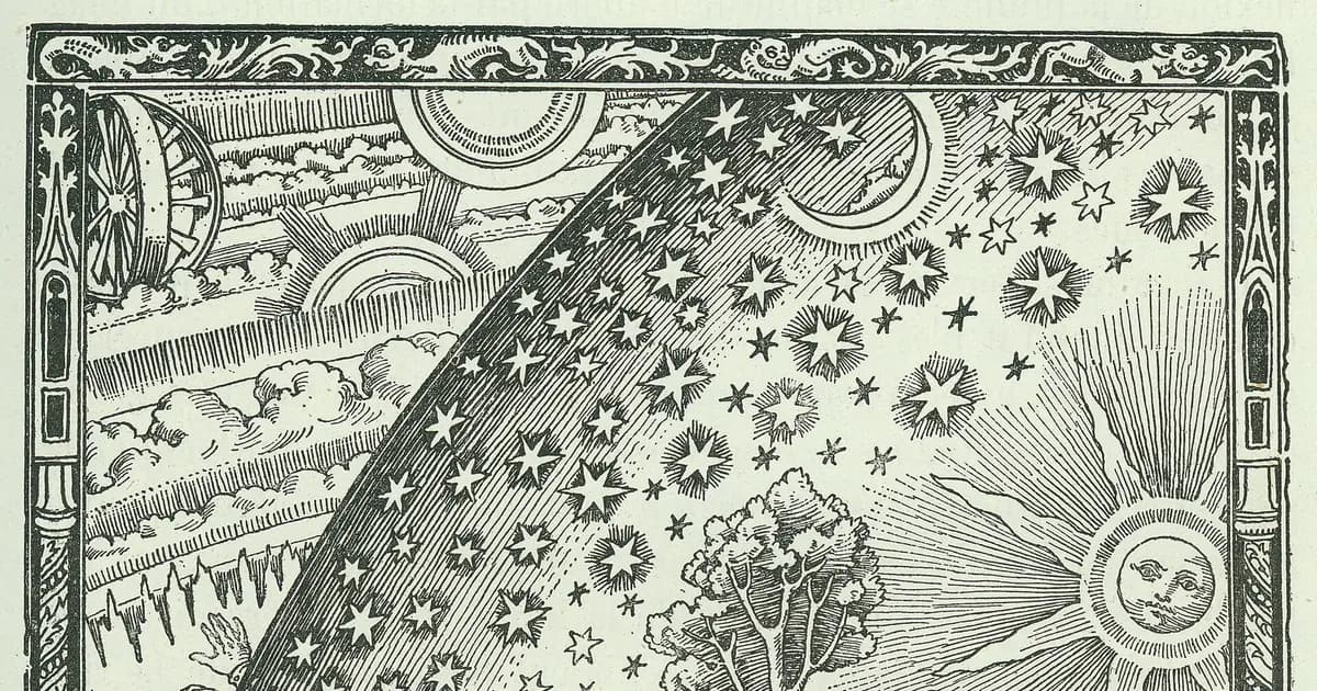 An antique engraving illustrating this article: FlammarionWoodcut.