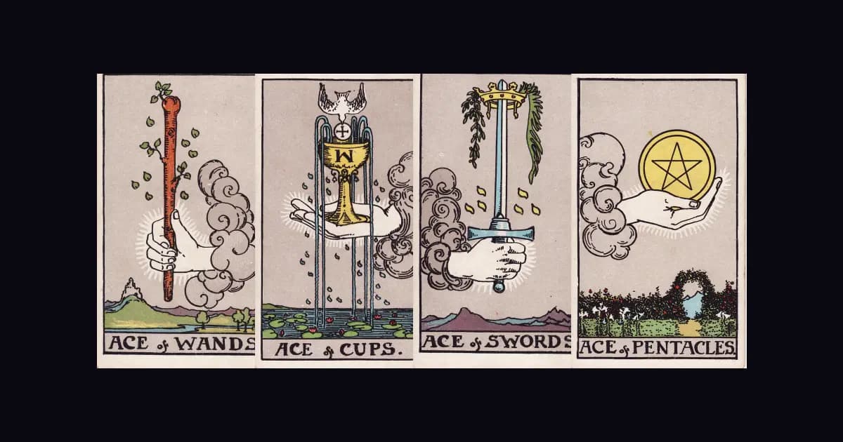An antique engraving illustrating this article: Rider–Waite–Smith tarot.