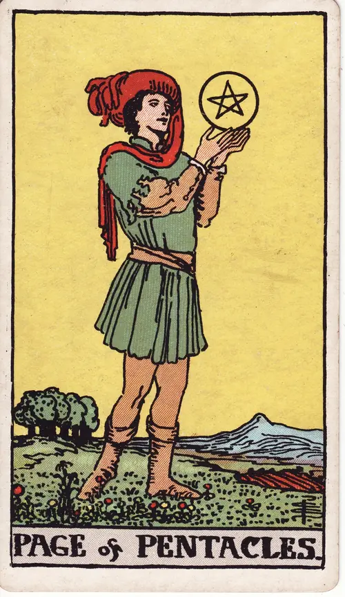 page of pentacles