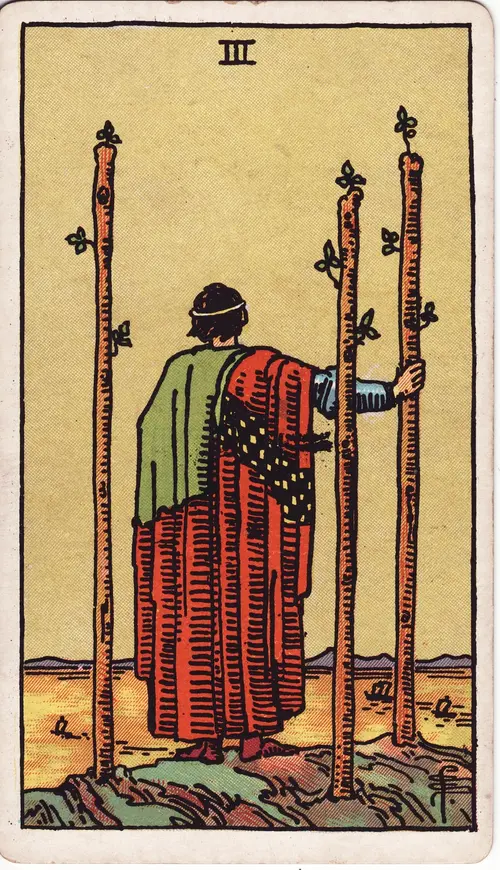 three of wands