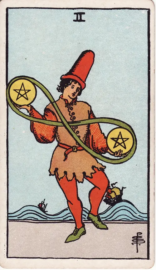 two of pentacles